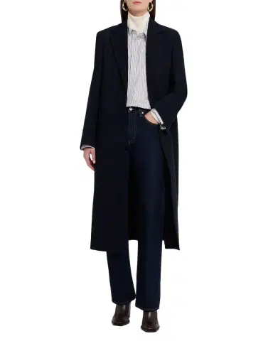 TWP Mattie Single-Breasted Coat in Wool Twill | Thumbnail 1 TWP Mattie Single-Breasted Coat in Wool Twill | Thumbnail 1