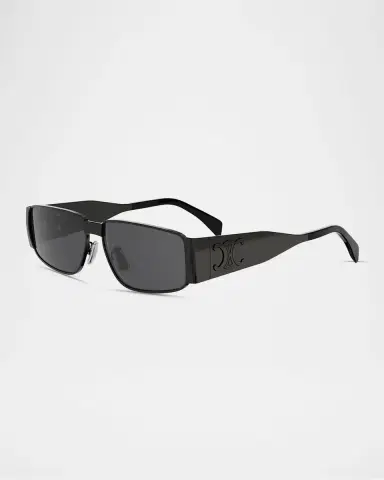 Celine Men's Triomphe Metal Rectangle Sunglasses | Thumbnail 2 Celine Men's Triomphe Metal Rectangle Sunglasses | Thumbnail 2