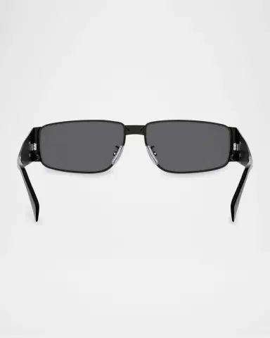 Celine Men's Triomphe Metal Rectangle Sunglasses | Thumbnail 4 Celine Men's Triomphe Metal Rectangle Sunglasses | Thumbnail 4