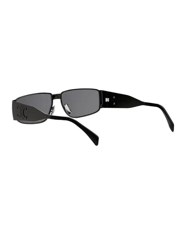 CELINE Men 's Triomphe Metal Rectangle Sunglasses