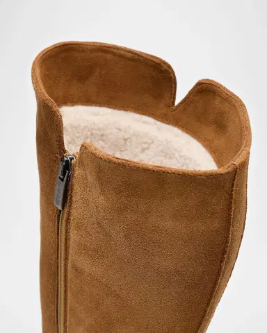 La Canadienne Dimitri Shearling-Lined Waterproof Suede Knee-High Boots | Thumbnail 2