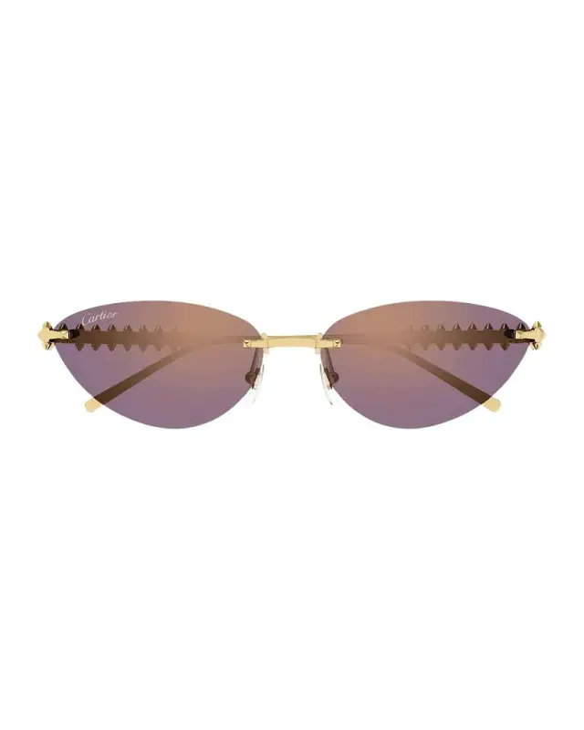 Clash de  58mm Rimless Metal Cat-Eye Sunglasses