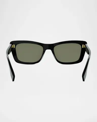 Fendi Lettering 53mm Rectangle Sunglasses | Thumbnail 5