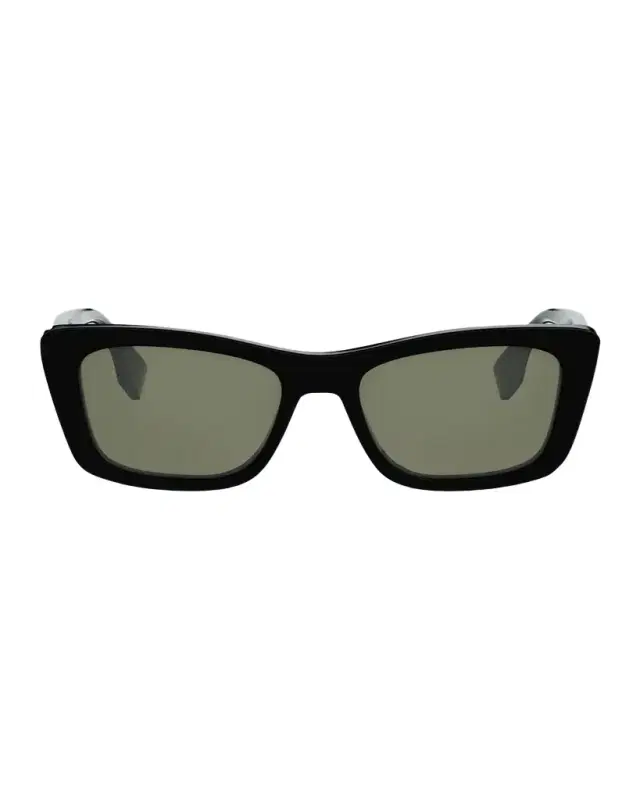 Lettering 53mm Rectangle Sunglasses