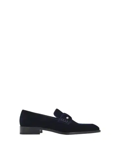 Christian Louboutin Men's Chambelimoc Night Strass Velvet Loafers | Thumbnail 4 Christian Louboutin Men's Chambelimoc Night Strass Velvet Loafers | Thumbnail 4