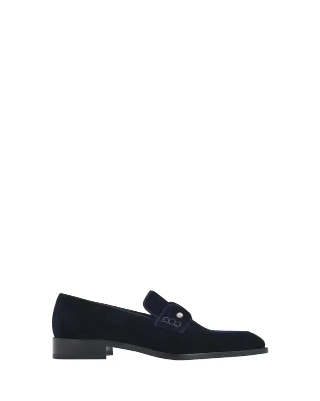 Christian Louboutin Men's Chambelimoc Night Strass Velvet Loafers