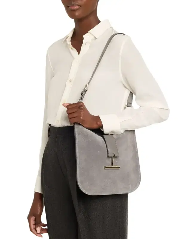 Tara Small Suede Leather Crossbody Bag