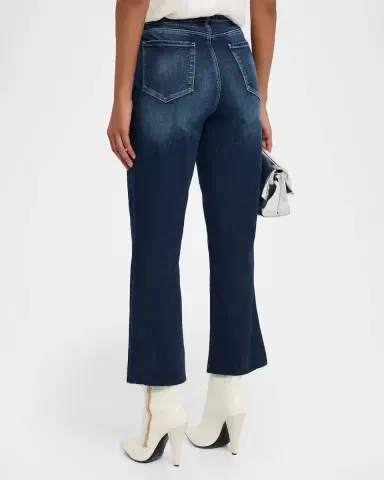 L'Agence Kendra High-Rise Crop Flare Jeans | Thumbnail 2