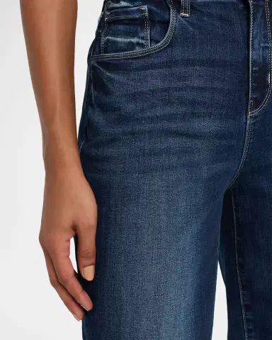 L'Agence Kendra High-Rise Crop Flare Jeans | Thumbnail 4