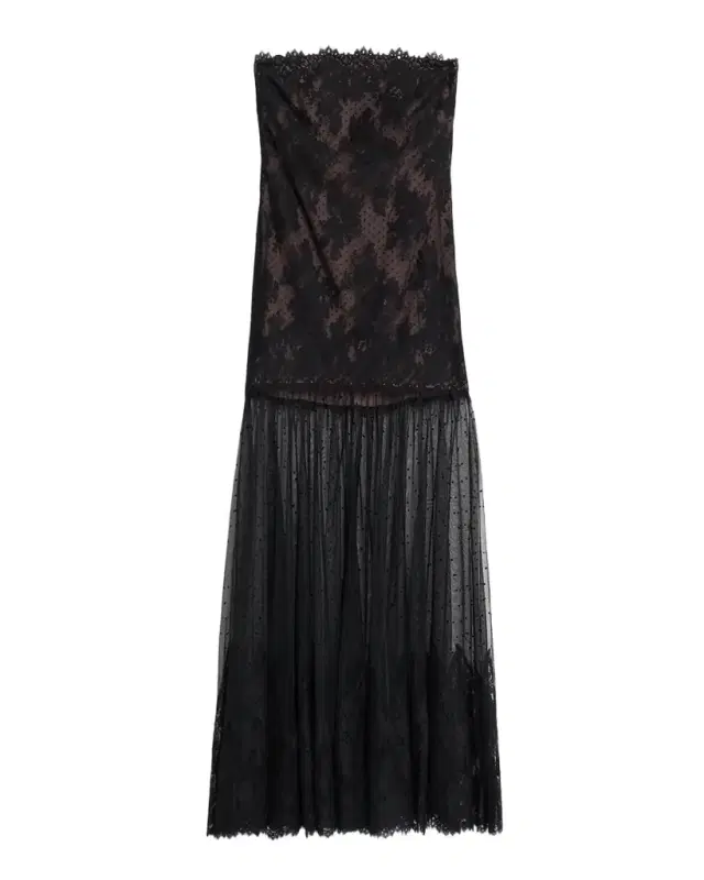 Vespera Strapless Lace Dress
