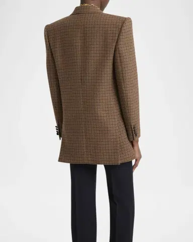 Chloé Herringbone Double-Breasted Jacket | Thumbnail 2 Chloé Herringbone Double-Breasted Jacket | Thumbnail 2
