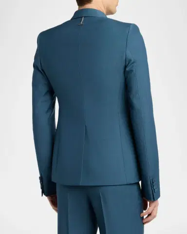 Alexander McQueen Men's Wool Double-Breasted Peak Lapel Sport Coat | Thumbnail 3