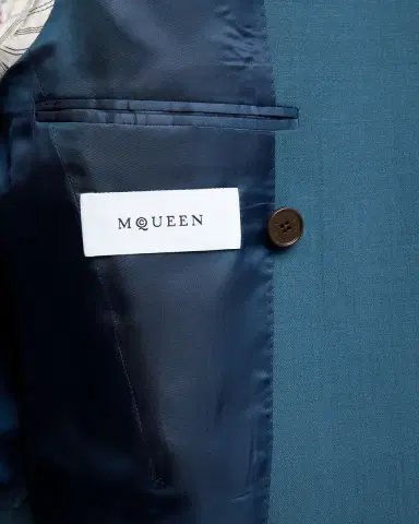 Alexander McQueen Men's Wool Double-Breasted Peak Lapel Sport Coat | Thumbnail 6