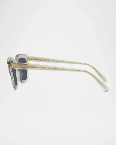 Loewe Men's Sigma Slim Acetate Rectangle Sunglasses | Thumbnail 3