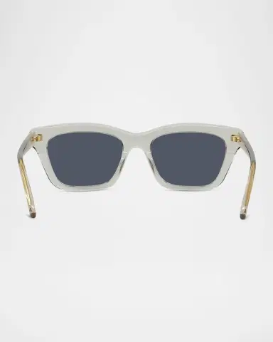 Loewe Men's Sigma Slim Acetate Rectangle Sunglasses | Thumbnail 4