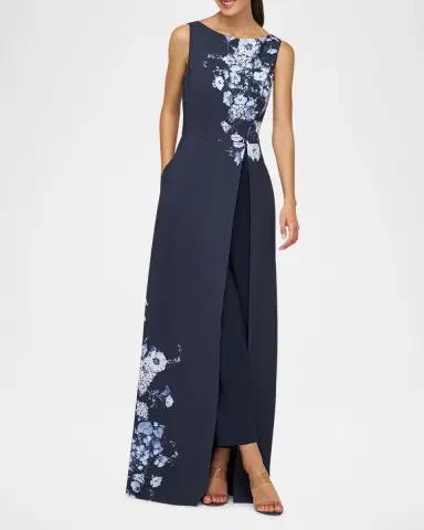 Kay Unger New York Esti Walk Thru Sleeveless Jumpsuit | Thumbnail 3