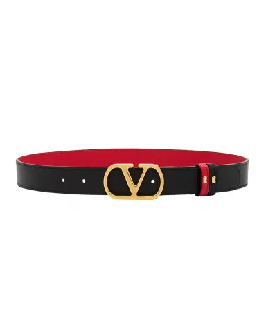 Valentino Garavani VLogo Signature Reversible Leather Belt, 30mm | Thumbnail 3 Valentino Garavani VLogo Signature Reversible Leather Belt, 30mm | Thumbnail 3