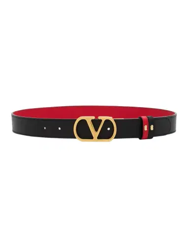 Valentino Garavani VLogo Signature Reversible Leather Belt, 30mm | Thumbnail 1 Valentino Garavani VLogo Signature Reversible Leather Belt, 30mm | Thumbnail 1