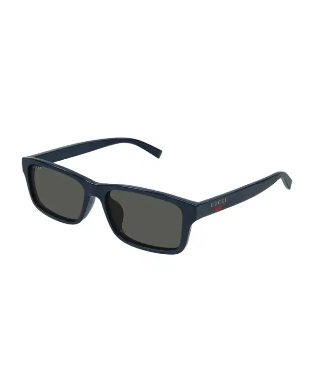 Gucci Men 's Rectangular Plastic Sunglasses