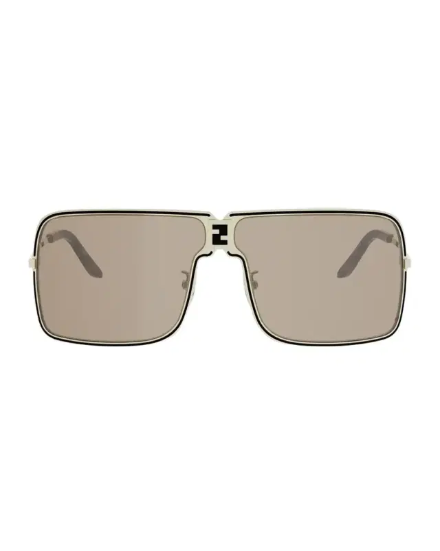 ness Metal Semi-Shield Sunglasses
