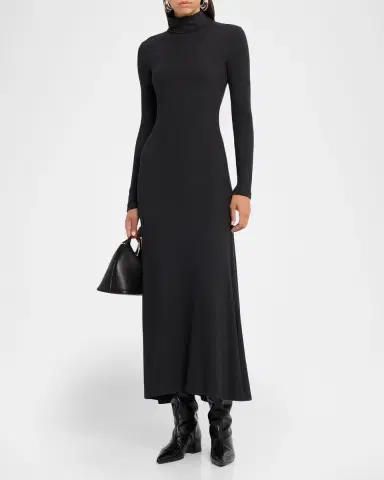 Staud Vanya Knit Turtleneck Maxi Dress | Thumbnail 3 Staud Vanya Knit Turtleneck Maxi Dress | Thumbnail 3