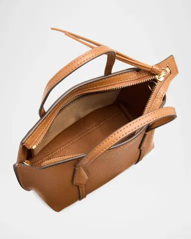 Tory Burch Perry Mini Grain Leather Tote Bag | Thumbnail 3