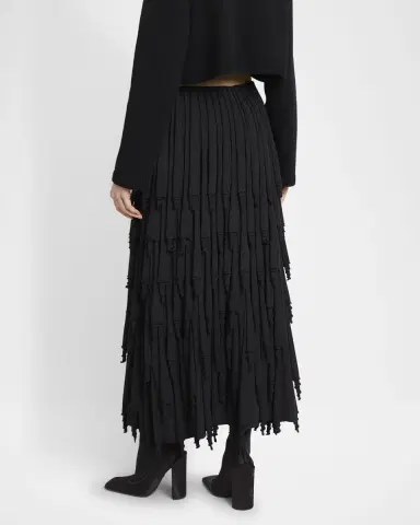 Alaïa Silk-Blend Knit Layered Skirt | Thumbnail 2 Alaïa Silk-Blend Knit Layered Skirt | Thumbnail 2