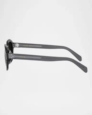 Celine Men's 3 Dots Acetate Square Sunglasses | Thumbnail 3