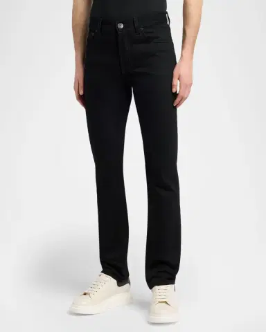 Alexander McQueen Men's Ozzy Slim Black Denim Jeans | Thumbnail 3 Alexander McQueen Men's Ozzy Slim Black Denim Jeans | Thumbnail 3