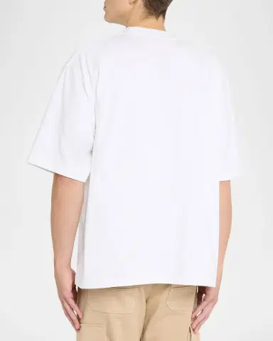 Marni Men's Cotton Relaxed-Fit Mending Logo Pocket T-Shirt | Thumbnail 2