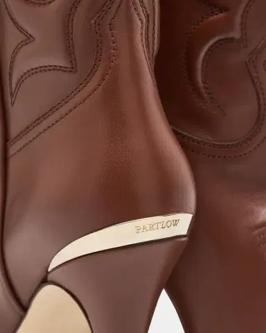 Partlow Camp Embroidered Leather Stiletto Cowboy Boots | Thumbnail 4 Partlow Camp Embroidered Leather Stiletto Cowboy Boots | Thumbnail 4