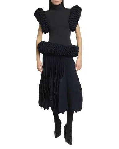 Alaïa Tweed Knit Frills Skirt | Thumbnail 1 Alaïa Tweed Knit Frills Skirt | Thumbnail 1