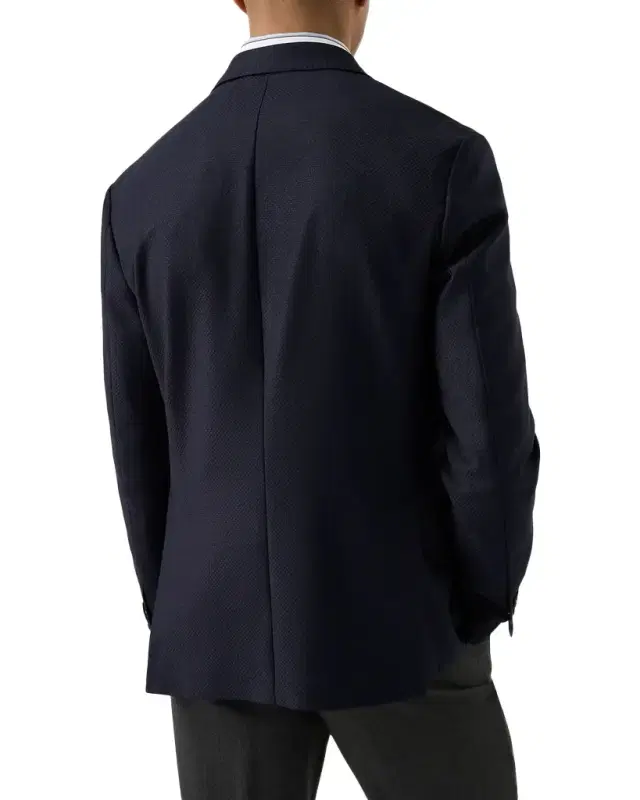 Men 's Wool Knit Deconstructed Blazer Jacket