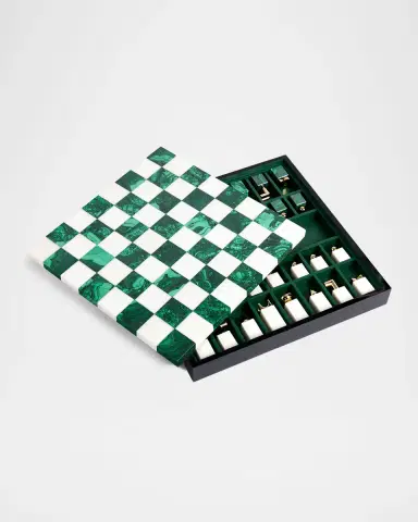 L 'Objet Malachite Chess Set | Thumbnail 3