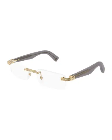 Cartier Men's Rimless Rectangle Acetate & Metal Optical Glasses | Thumbnail 1 Cartier Men's Rimless Rectangle Acetate & Metal Optical Glasses | Thumbnail 1