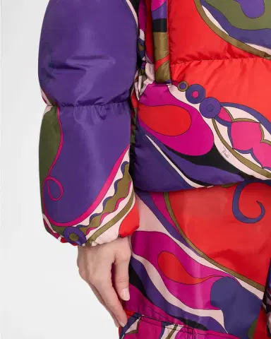 PUCCI Orchidee Print Puffer Jacket | Thumbnail 4 PUCCI Orchidee Print Puffer Jacket | Thumbnail 4