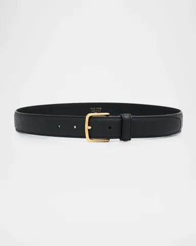 The Row Classic Pebbled Leather Belt | Thumbnail 3 The Row Classic Pebbled Leather Belt | Thumbnail 3