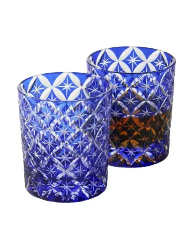 Neiman Marcus 8 oz. Blue Cased Glass Tumblers | Thumbnail 1 Neiman Marcus 8 oz. Blue Cased Glass Tumblers | Thumbnail 1