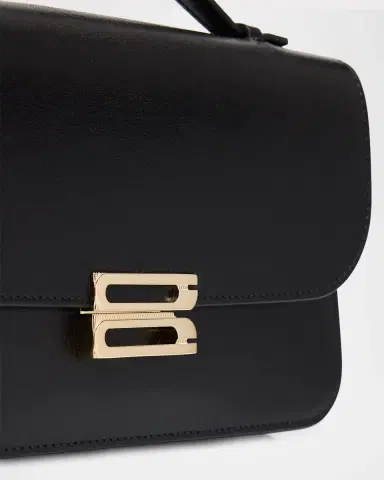 Victoria Beckham Dorian Pochette Top-Handle Bag in Smooth Leather | Thumbnail 5