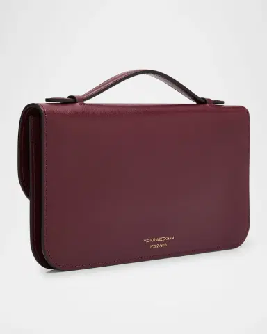 Victoria Beckham Dorian Pochette Top-Handle Bag in Smooth Leather | Thumbnail 7