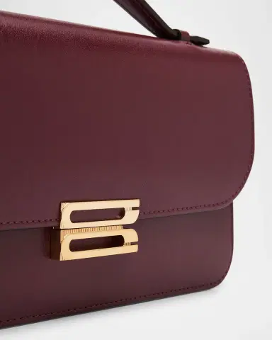 Victoria Beckham Dorian Pochette Top-Handle Bag in Smooth Leather | Thumbnail 10