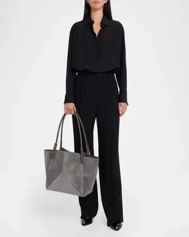 Victoria Beckham Victoria Mini Leather Tote Bag | Thumbnail 10 Victoria Beckham Victoria Mini Leather Tote Bag | Thumbnail 10