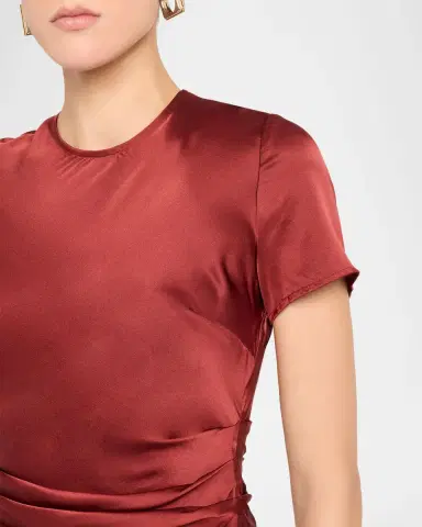 Staud Marcel Silk Midi Dress | Thumbnail 5