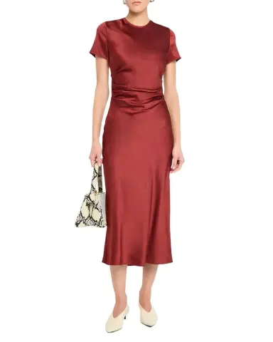 Staud Marcel Silk Midi Dress | Thumbnail 1