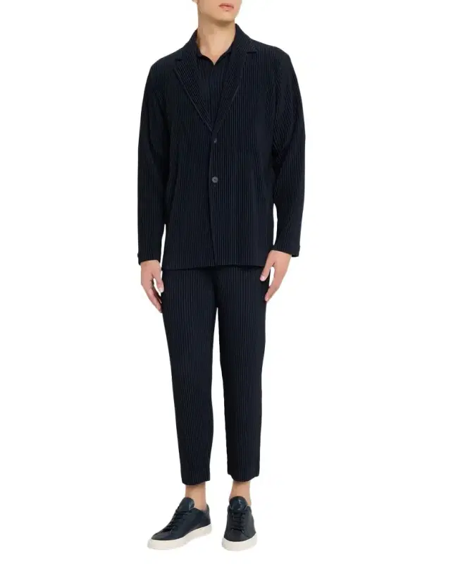 Homme Plisse Issey Miyake Men 's Pleated Basics Jacket