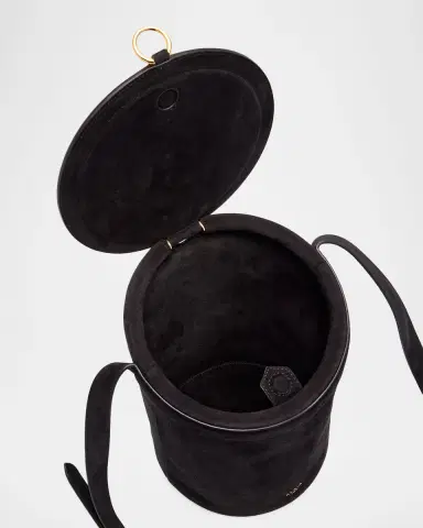 Alaïa Medium La Canette Suede Shoulder Bag | Thumbnail 3 Alaïa Medium La Canette Suede Shoulder Bag | Thumbnail 3