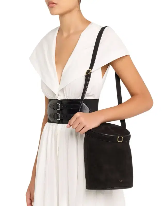 Medium La Canette Suede Shoulder Bag