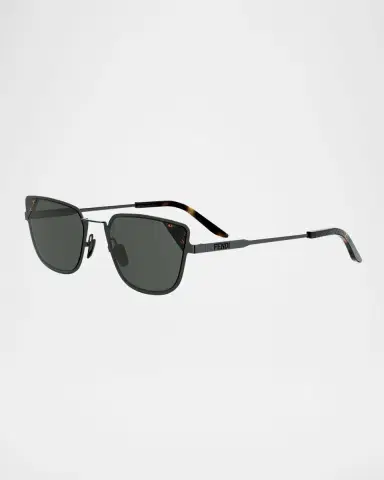 Fendi Signature Square Metal Sunglasses | Thumbnail 3 Fendi Signature Square Metal Sunglasses | Thumbnail 3