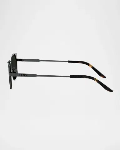 Fendi Signature Square Metal Sunglasses | Thumbnail 4 Fendi Signature Square Metal Sunglasses | Thumbnail 4