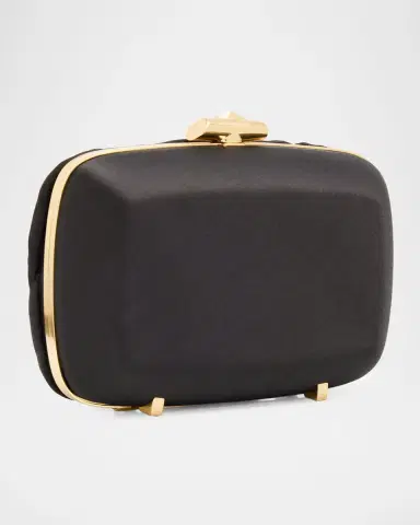 Roger Vivier Rose Vivier Sculptural Satin Clutch Bag | Thumbnail 2